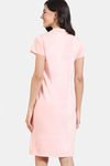 Zivame Friends Knit Cotton Loungewear Dress - Scallop Shell — thumbnail 5